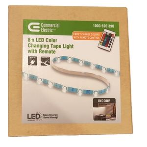 Commercial Electric 8 ft. Indoor LED Color Changing Tape Light with Remote